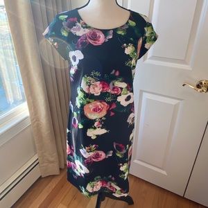 Floral Cap Sleeve Dress